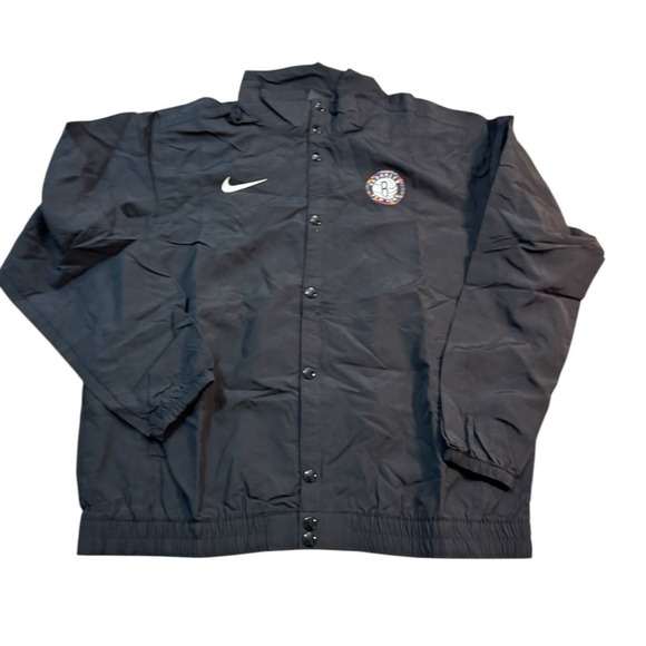 Nike NBA Brooklyn Nets Black Coaches Jacket Courtside Full-Snap CD3036-010‎ XL